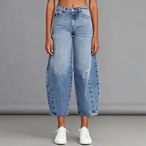 Kancan Addison High Rise Barrel Jeans size 24